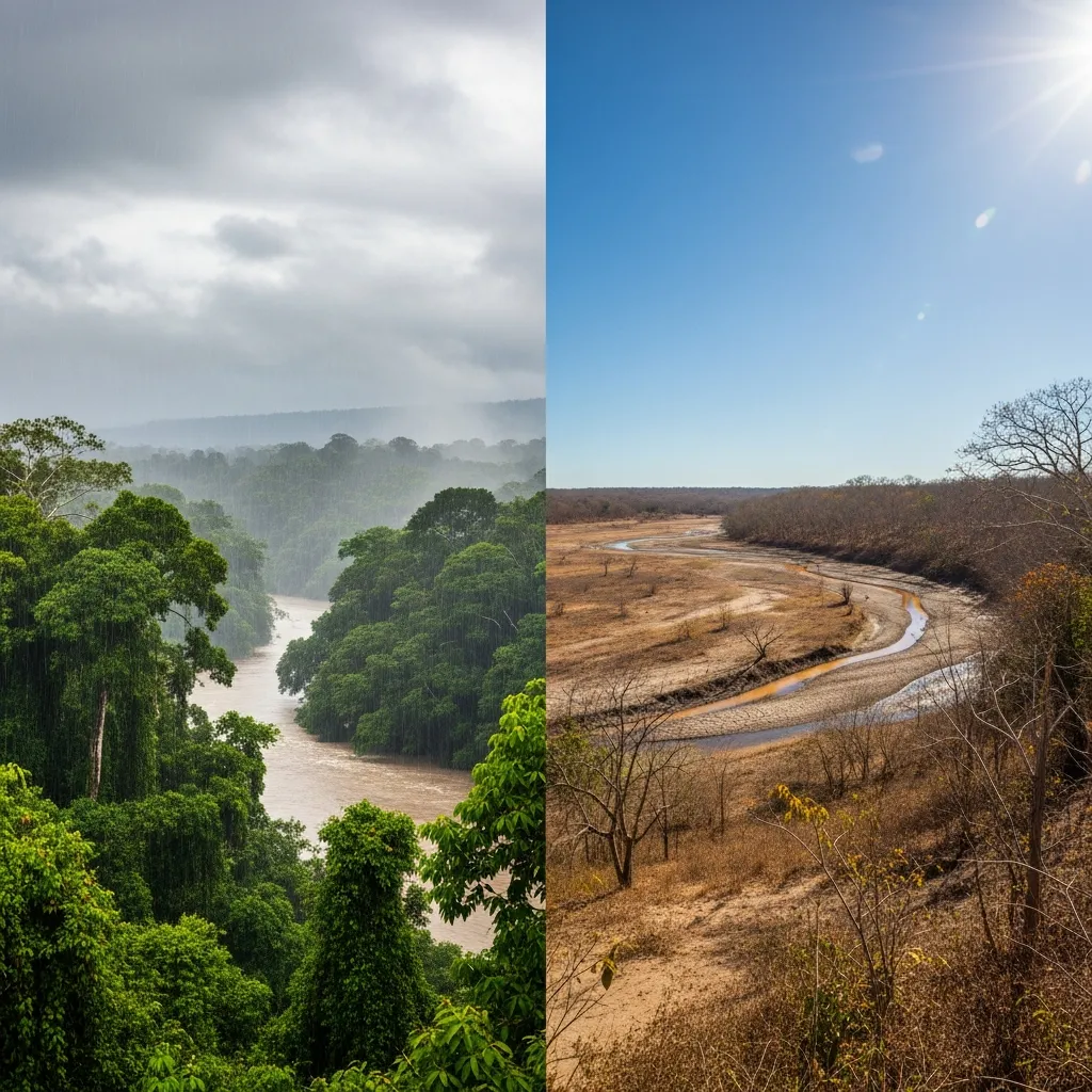 Belize Wet season vs. dry season