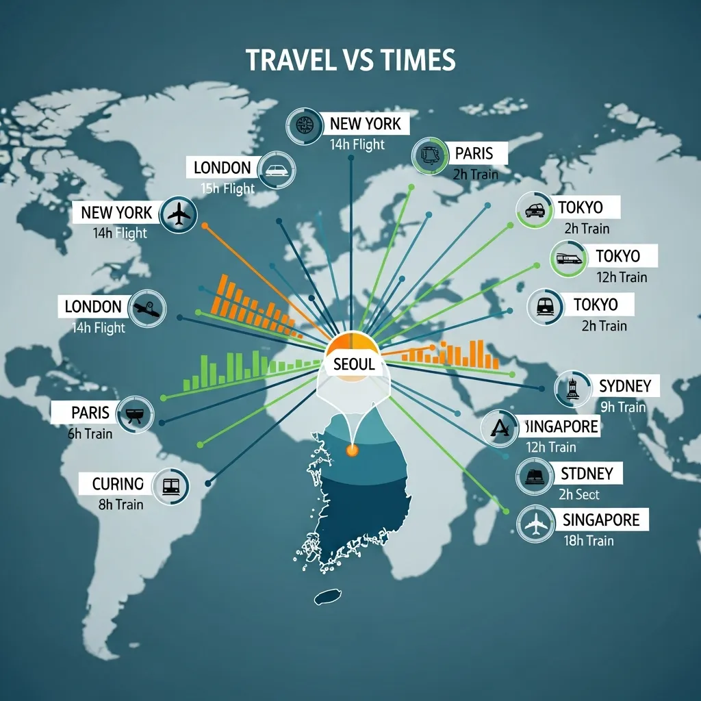Comparing Travel Times South Korea vs. Other Destinations
