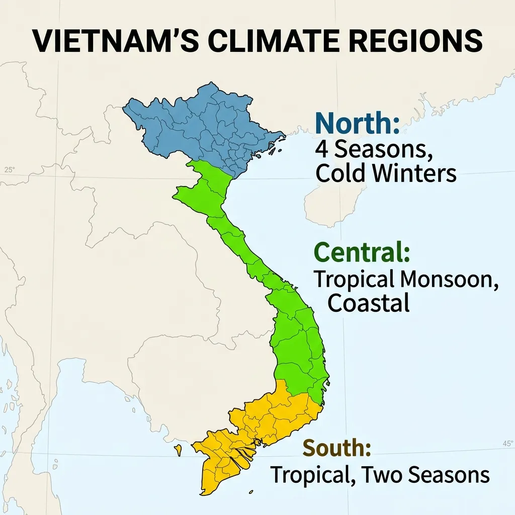 Climate Vary Across Regions in Vietnam