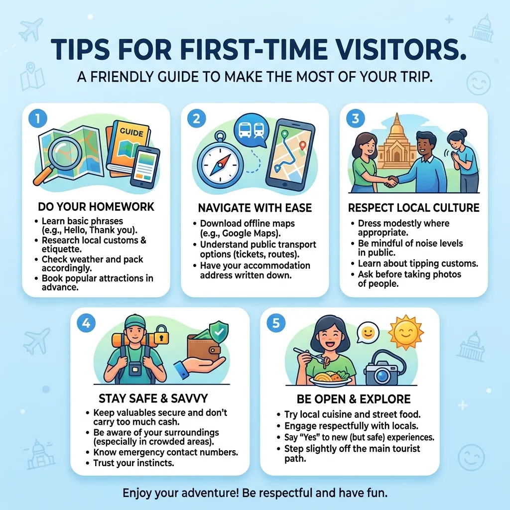 What first-time visitors should remember